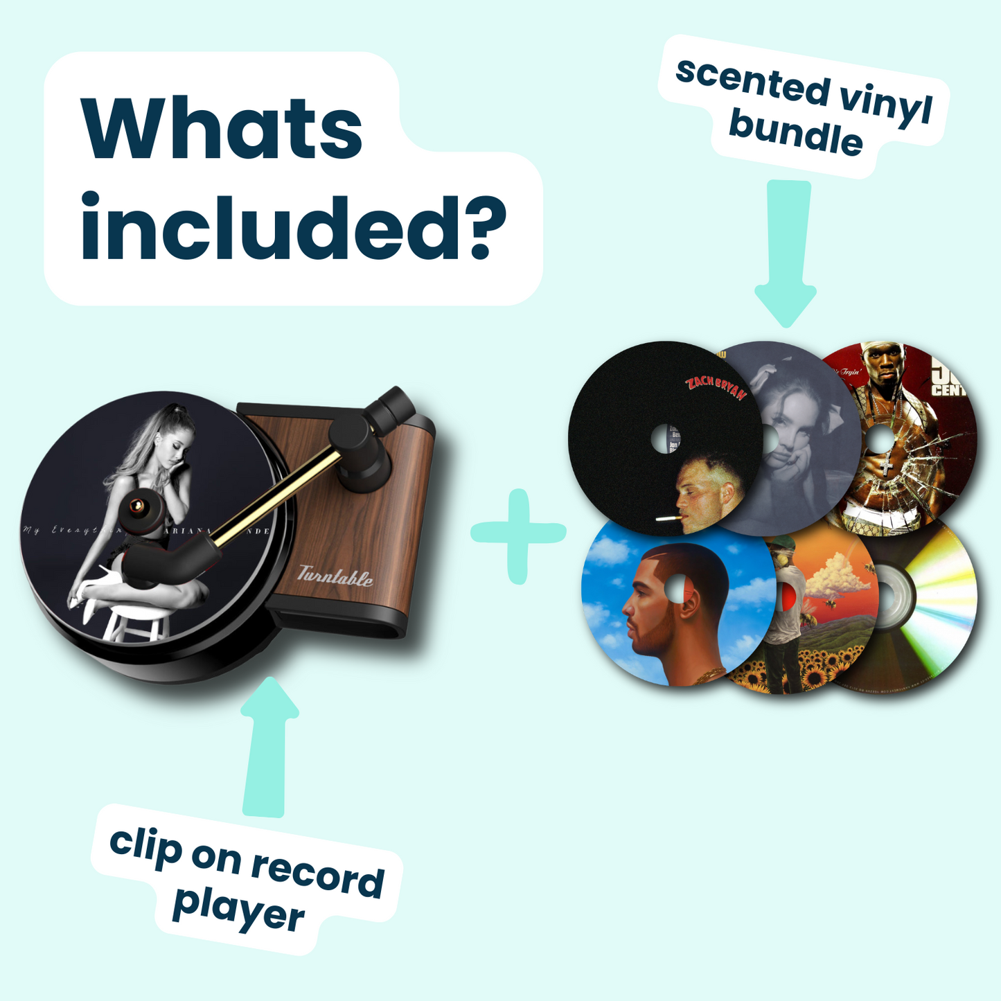 Turntable + Scented Vinyls